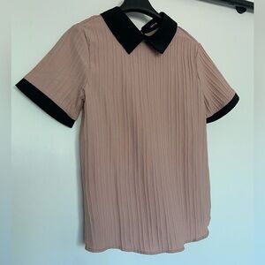 Collared academia style t shirt blouse​​​